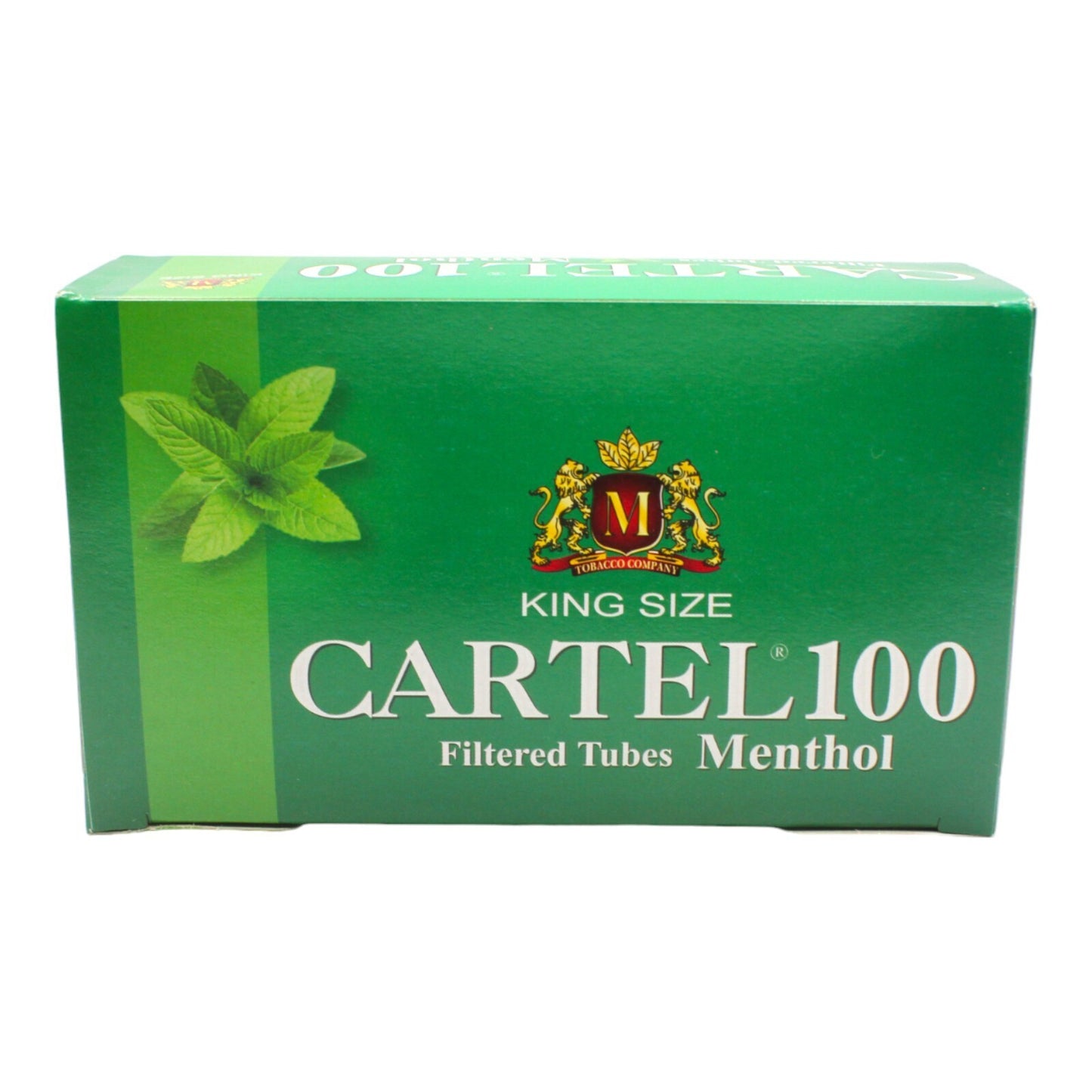 500x Cartel Green Menthol Filter Tubes + Case