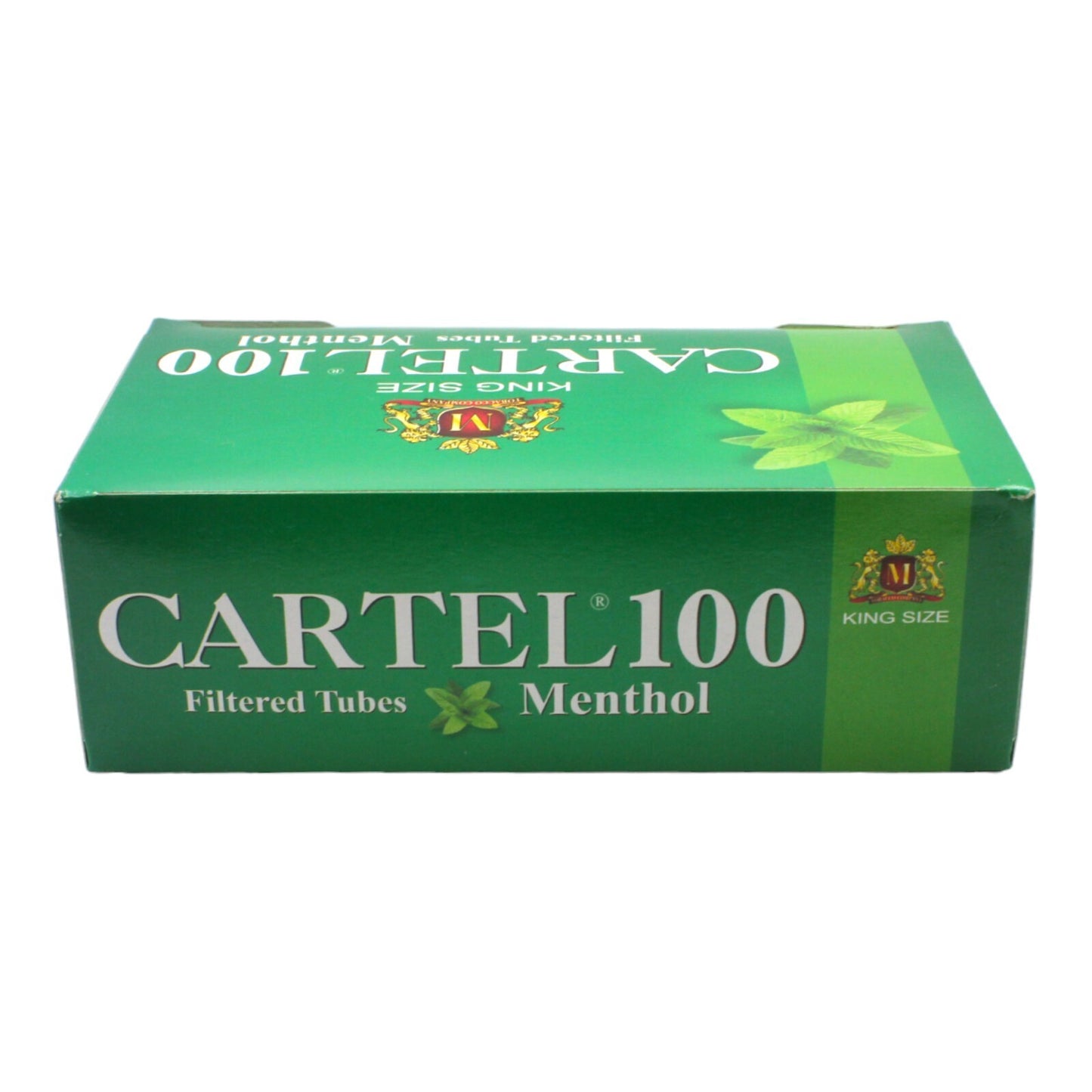 500x Cartel Green Menthol Filter Tubes + Case