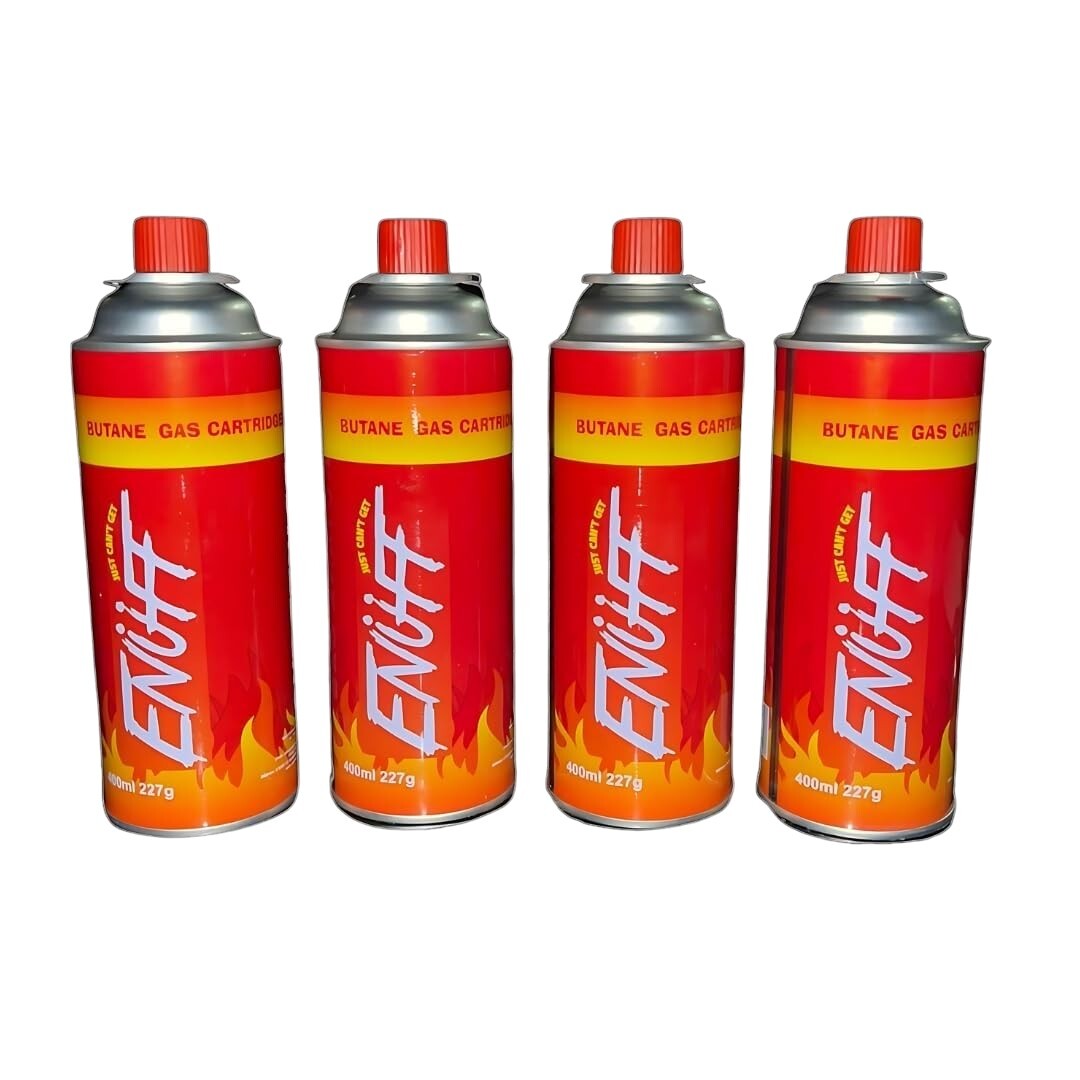 4-Pack Enuff Butane Gas Cartridge (400ml Each)