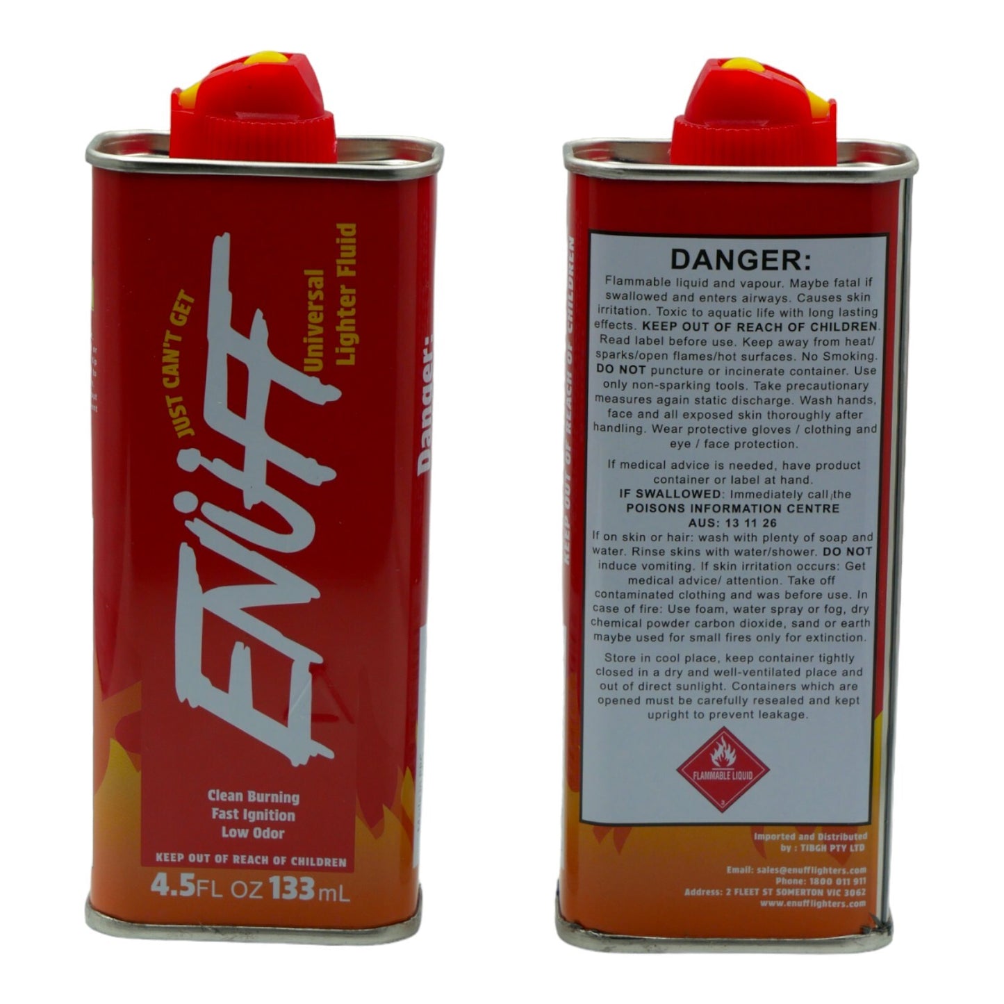 Enuff Genuine Lighter Premium Fluid Petrol Refill (133ml)