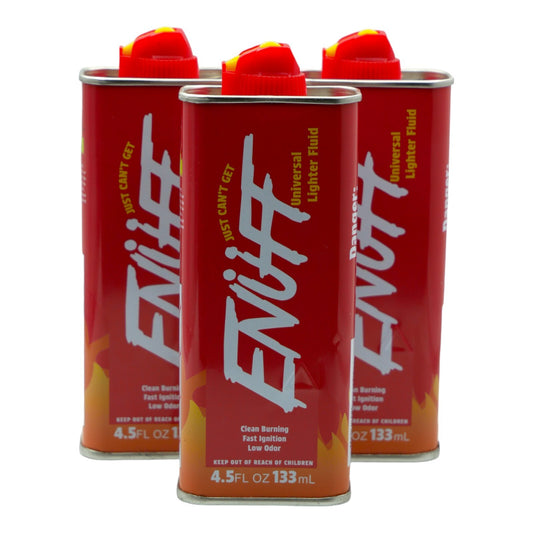 3 Packs Enuff Lighter Fluid Refill (133ml)