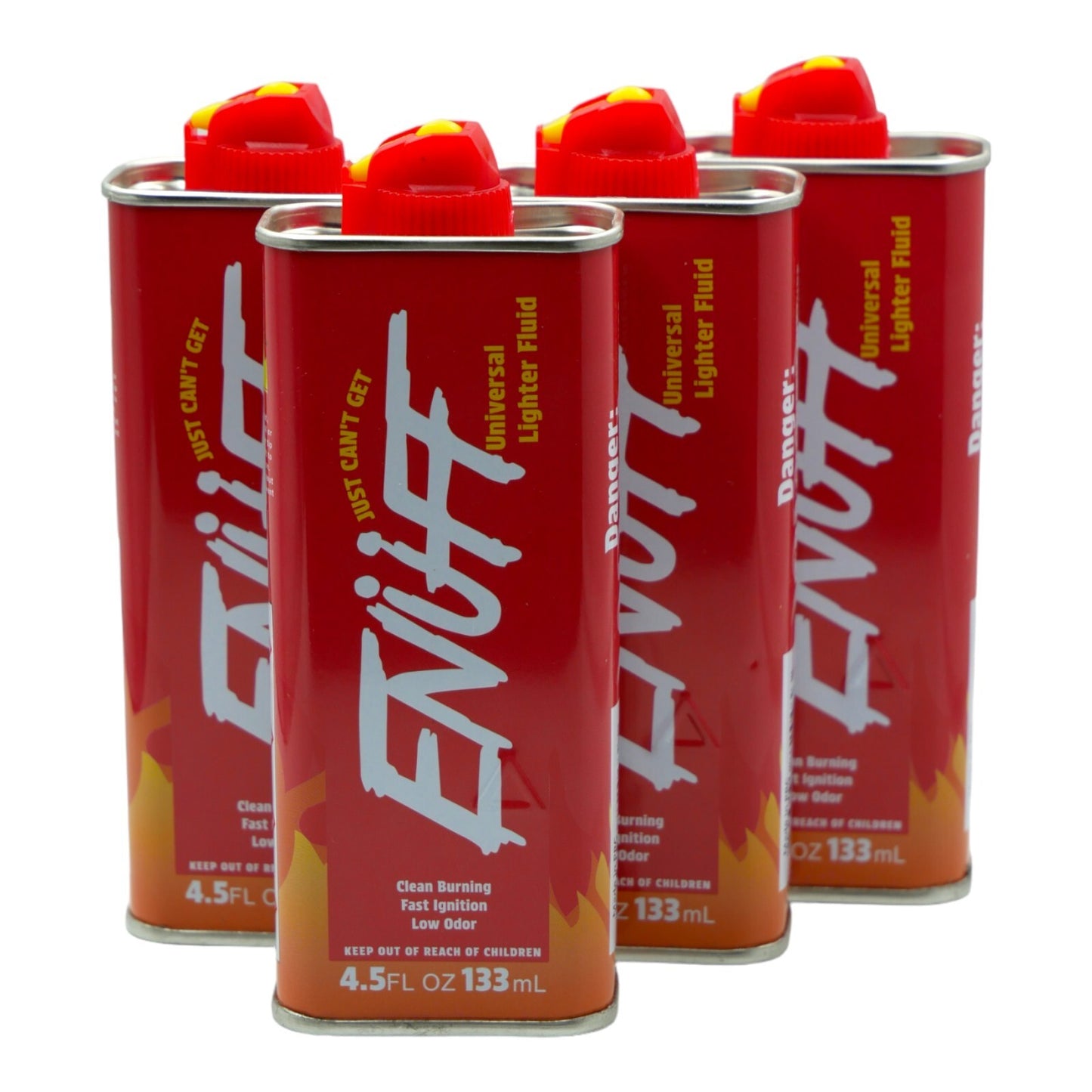 4 Packs Enuff Lighter Fluid Refill (133ml)