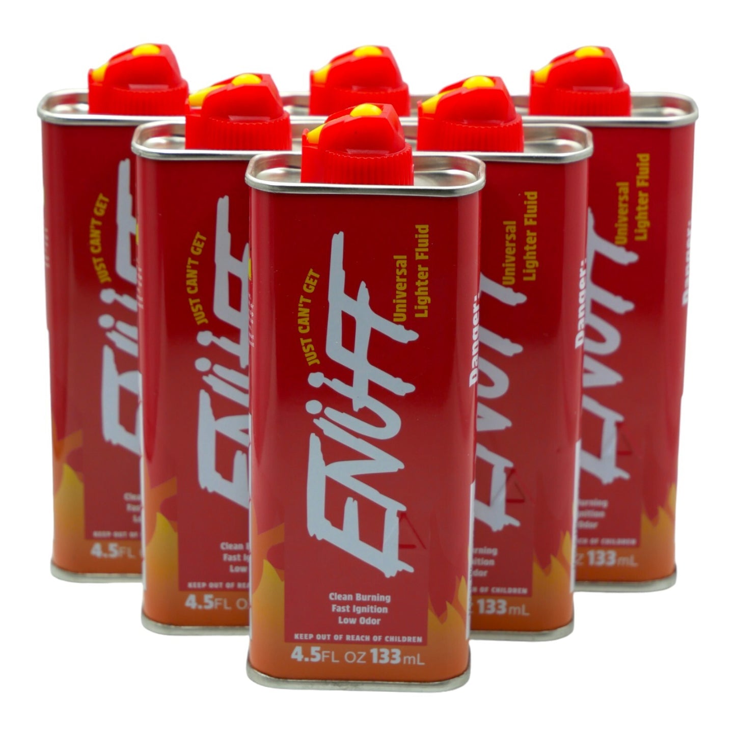 6 Packs Enuff Lighter Fluid Refill (133ml)