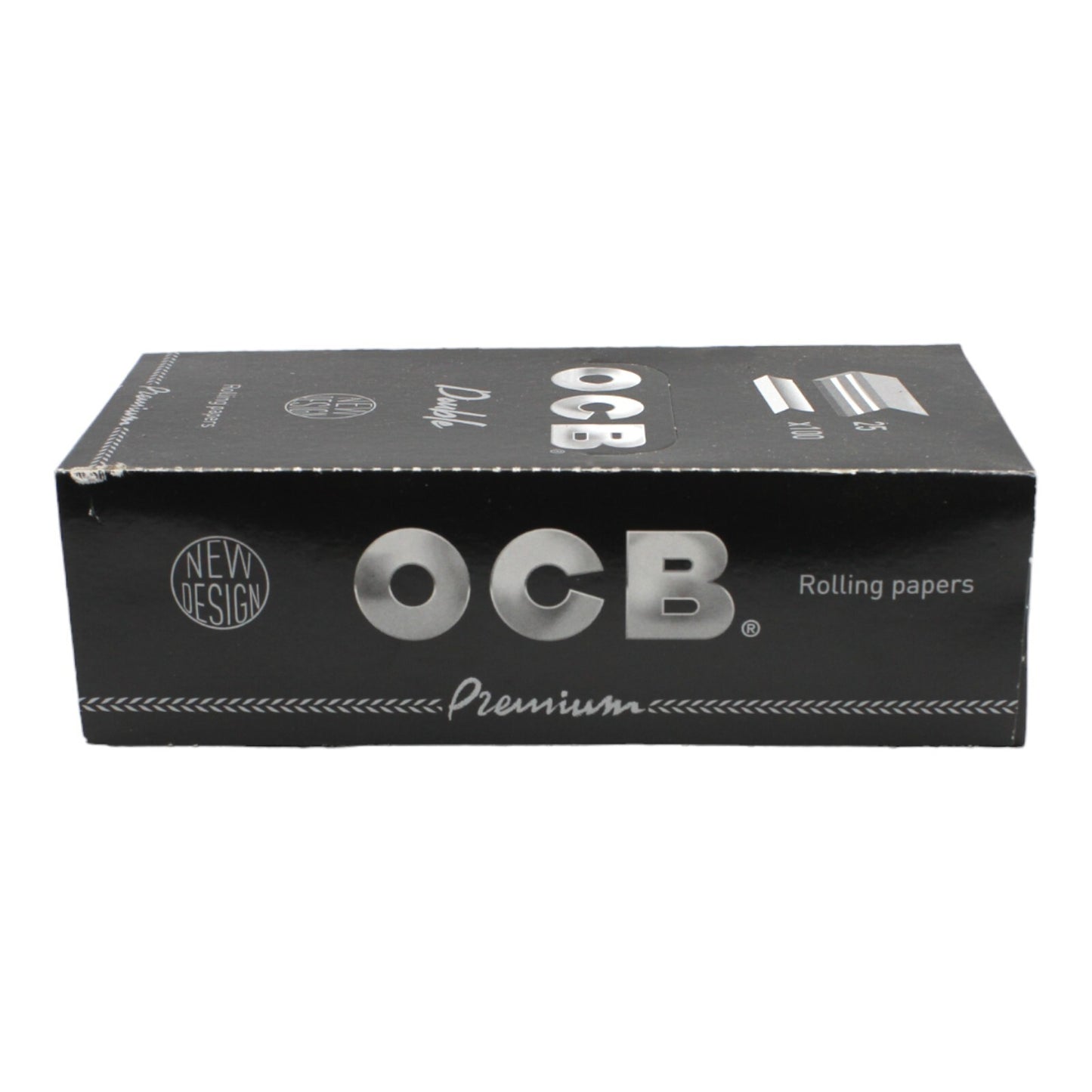 Box of 25 OCB Premium Black Double Regular Size Rolling Papers