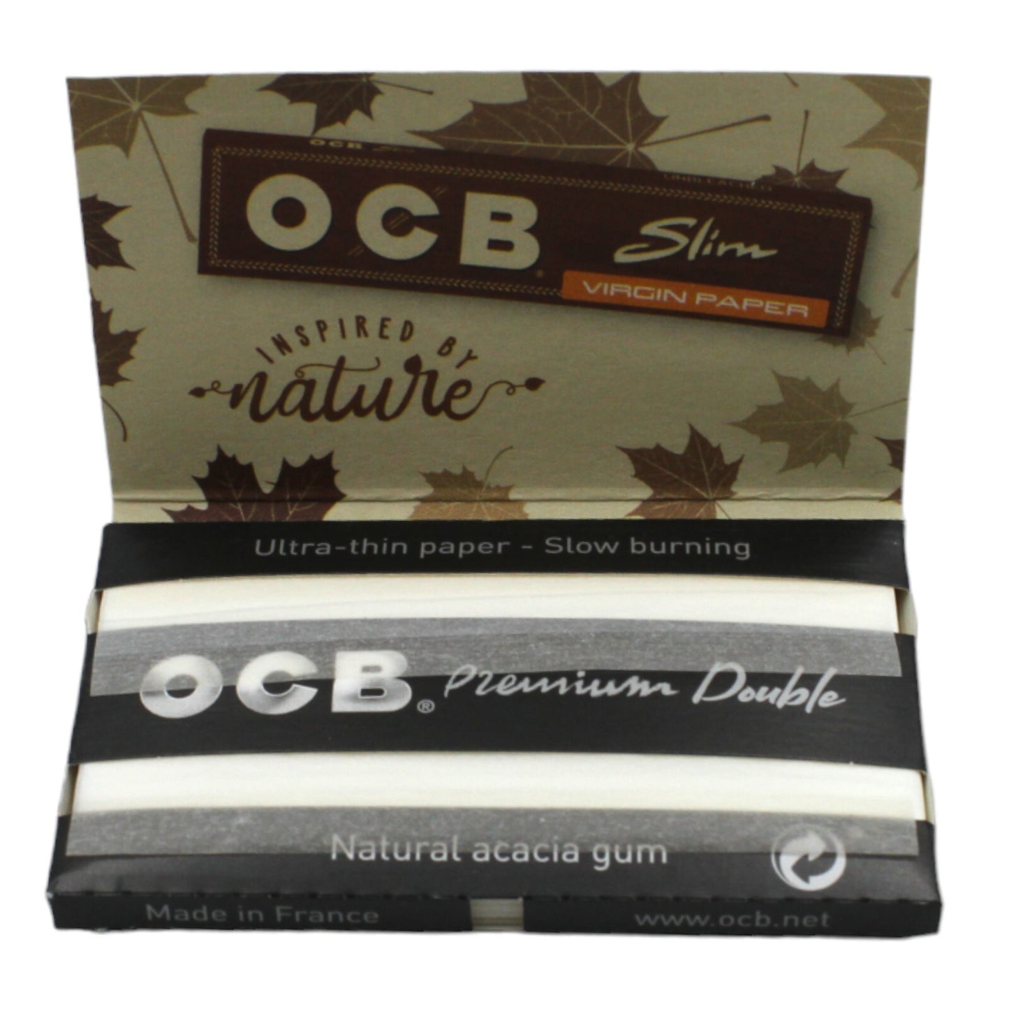 Box of 25 OCB Premium Black Double Regular Size Rolling Papers