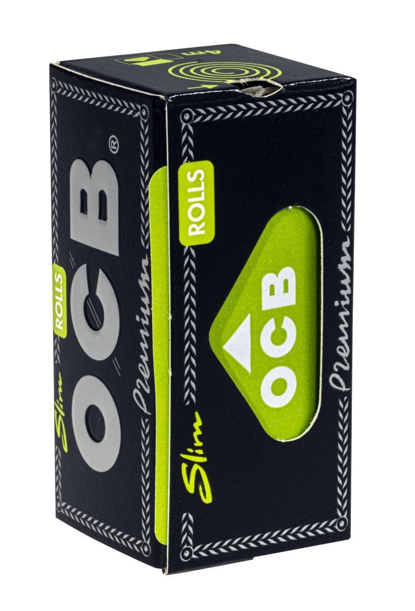 4 Packs OCB Black Premium Slim 4m Rolls - Ultra Thin Rolling Paper