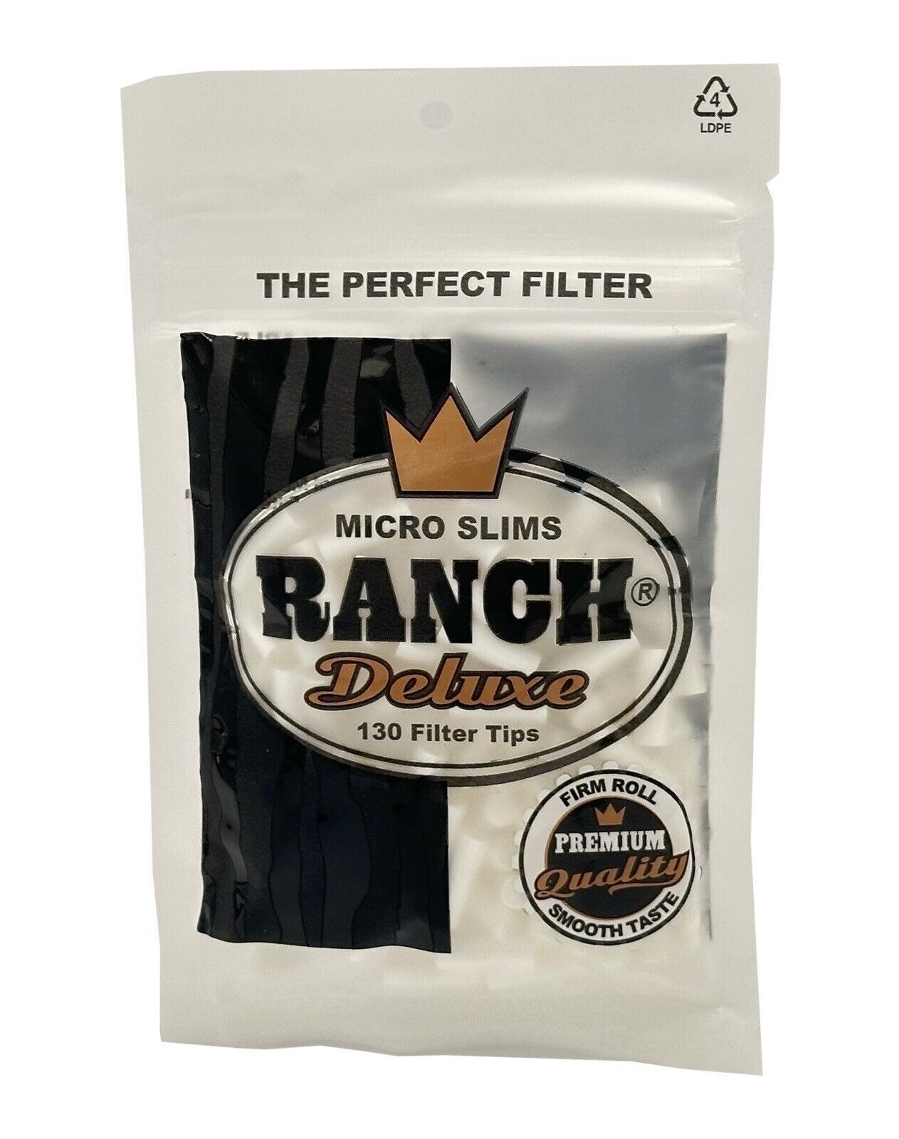 Box of 12 Ranch Deluxe Black Micro Slim Filters 1560 Tips