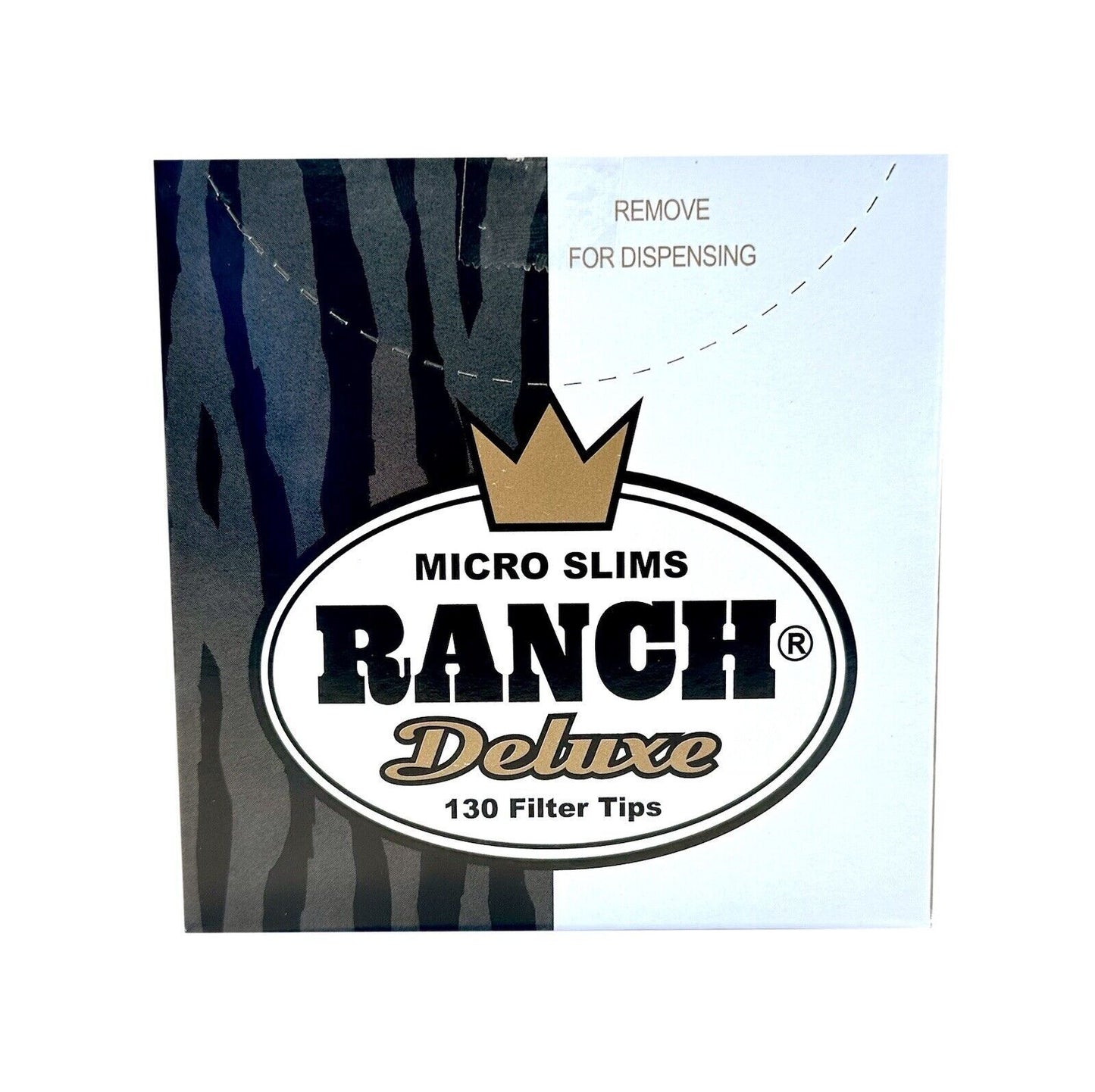 Box of 12 Ranch Deluxe Black Micro Slim Filters 1560 Tips