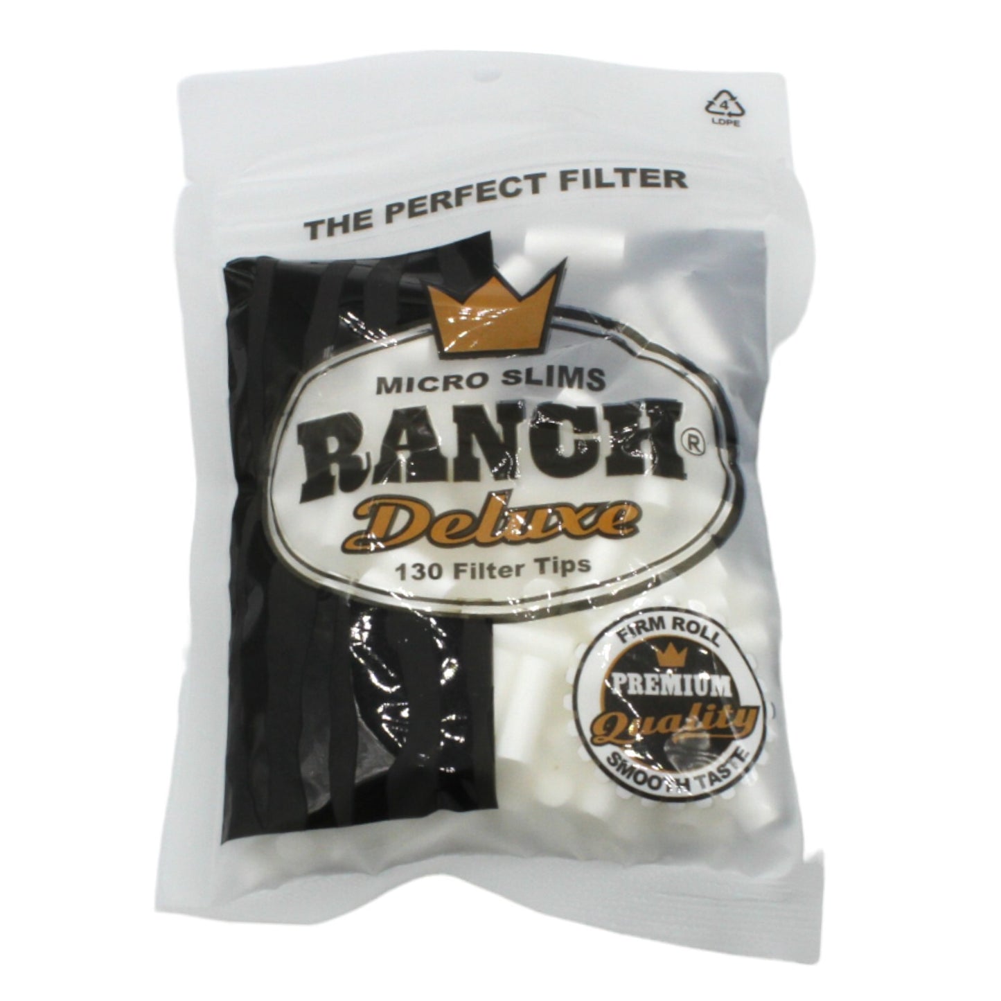 Ranch Deluxe Black Micro Slim Filters, 130 Tips