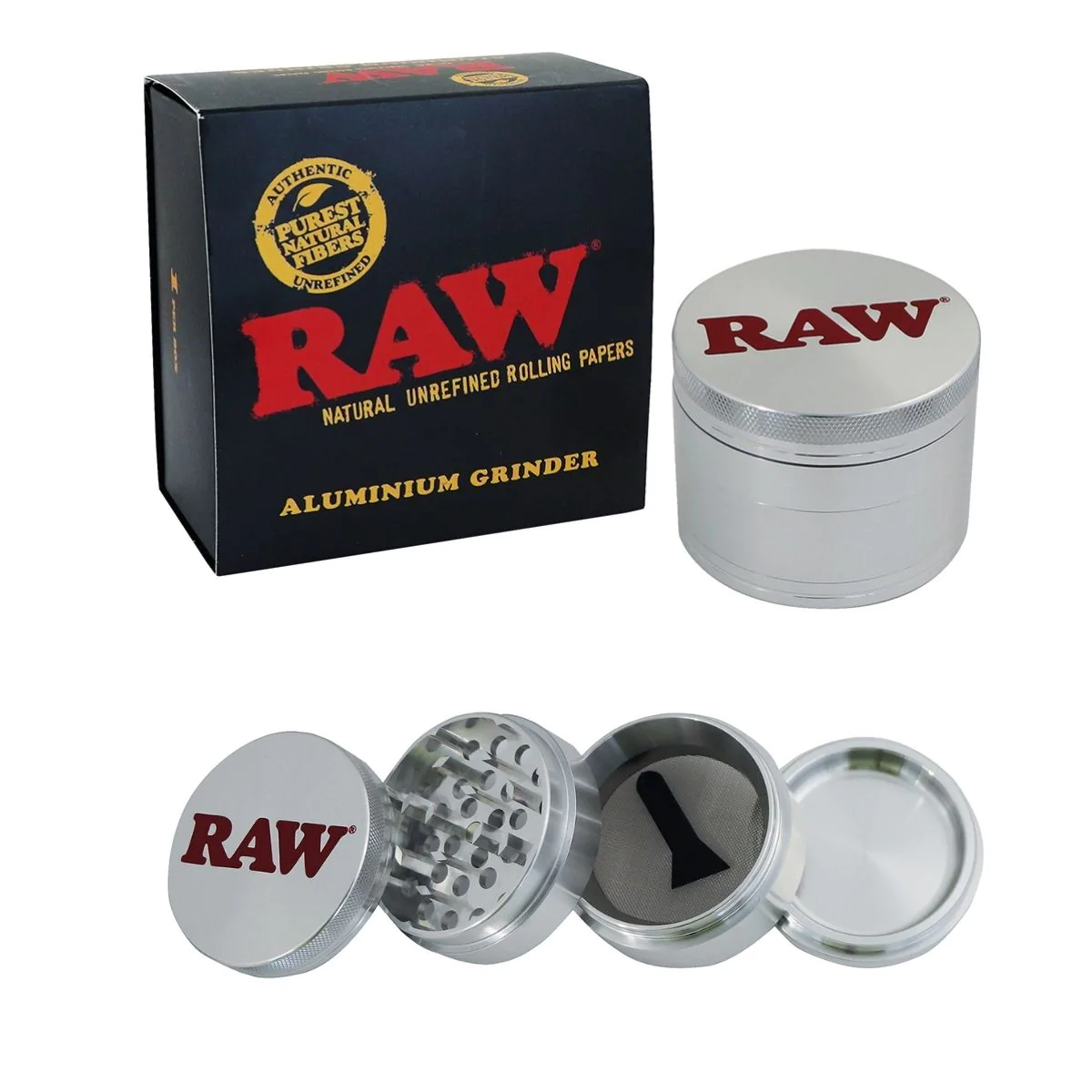 Raw 4 Layer Herb Grinder 56mm