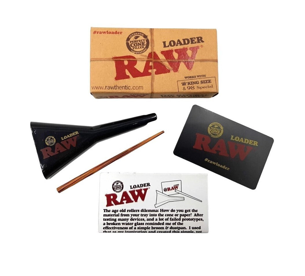 2 x Raw Classic King Size Pre Rolled Cones 20 Pack + Loader