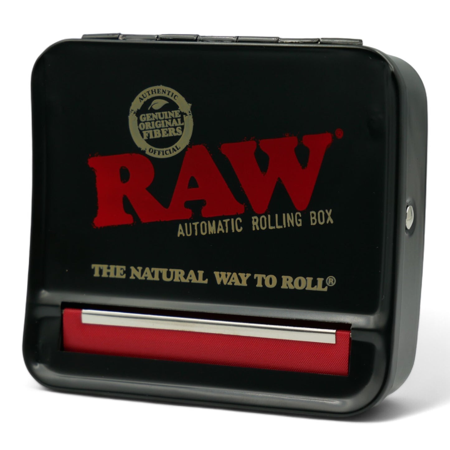 RAW 70mm Single Wide Automatic Metal Rolling Box - Black