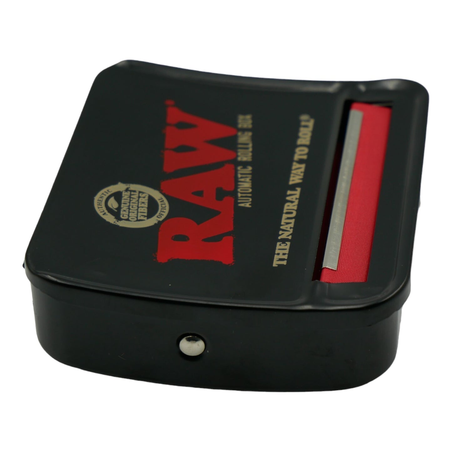 RAW 70mm Single Wide Automatic Metal Rolling Box - Black