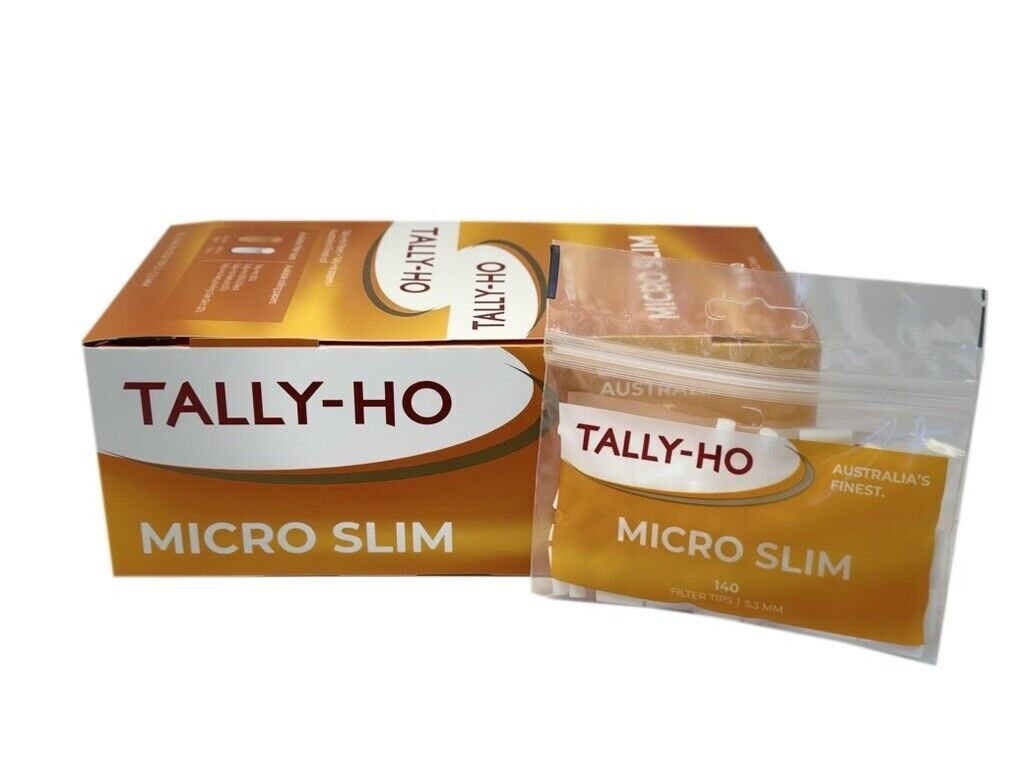 Tally-Ho Micro Slim Orange Filter Tips - Full Box 1400 Tips