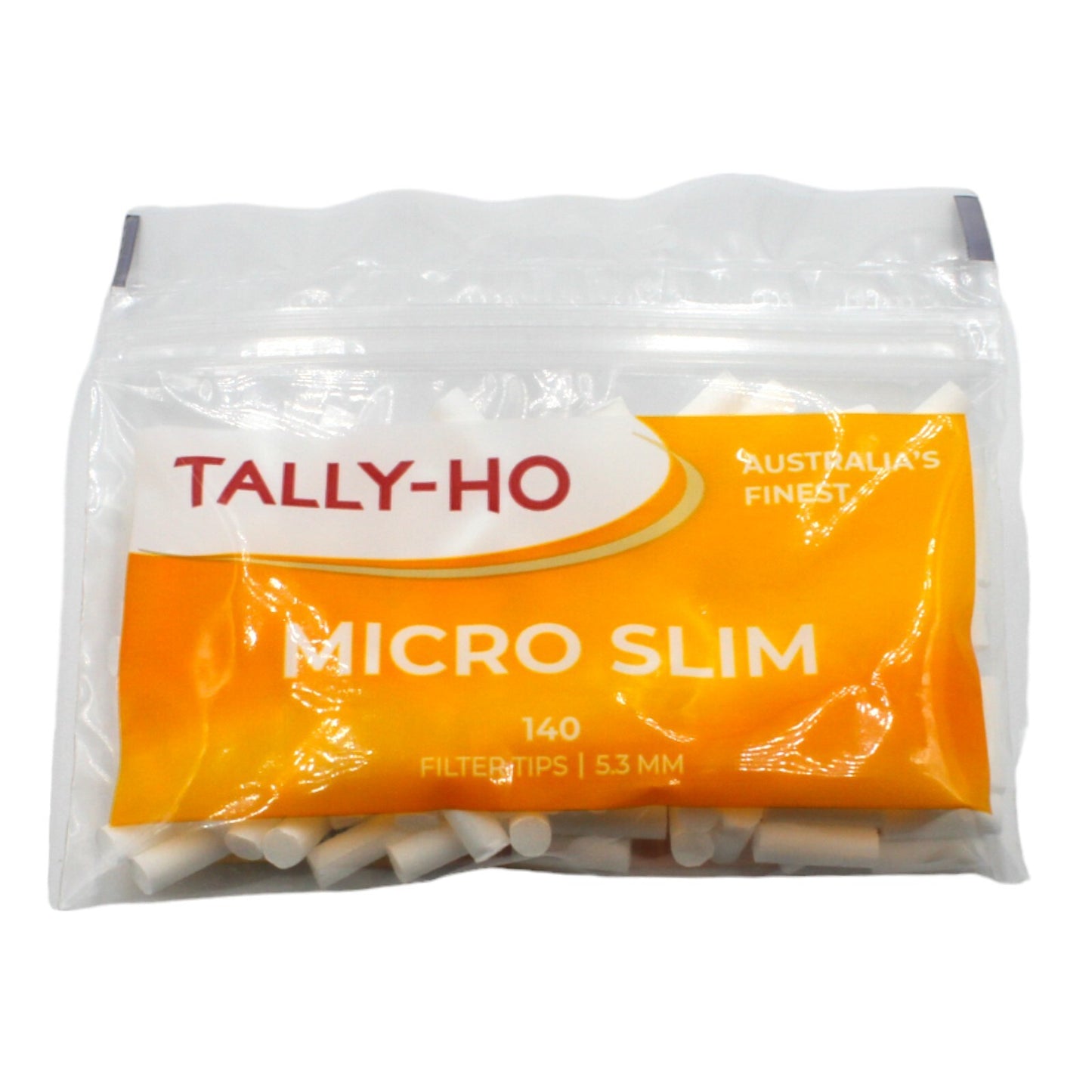 Tally-Ho Micro Slim Orange Filter Tips 140 Count