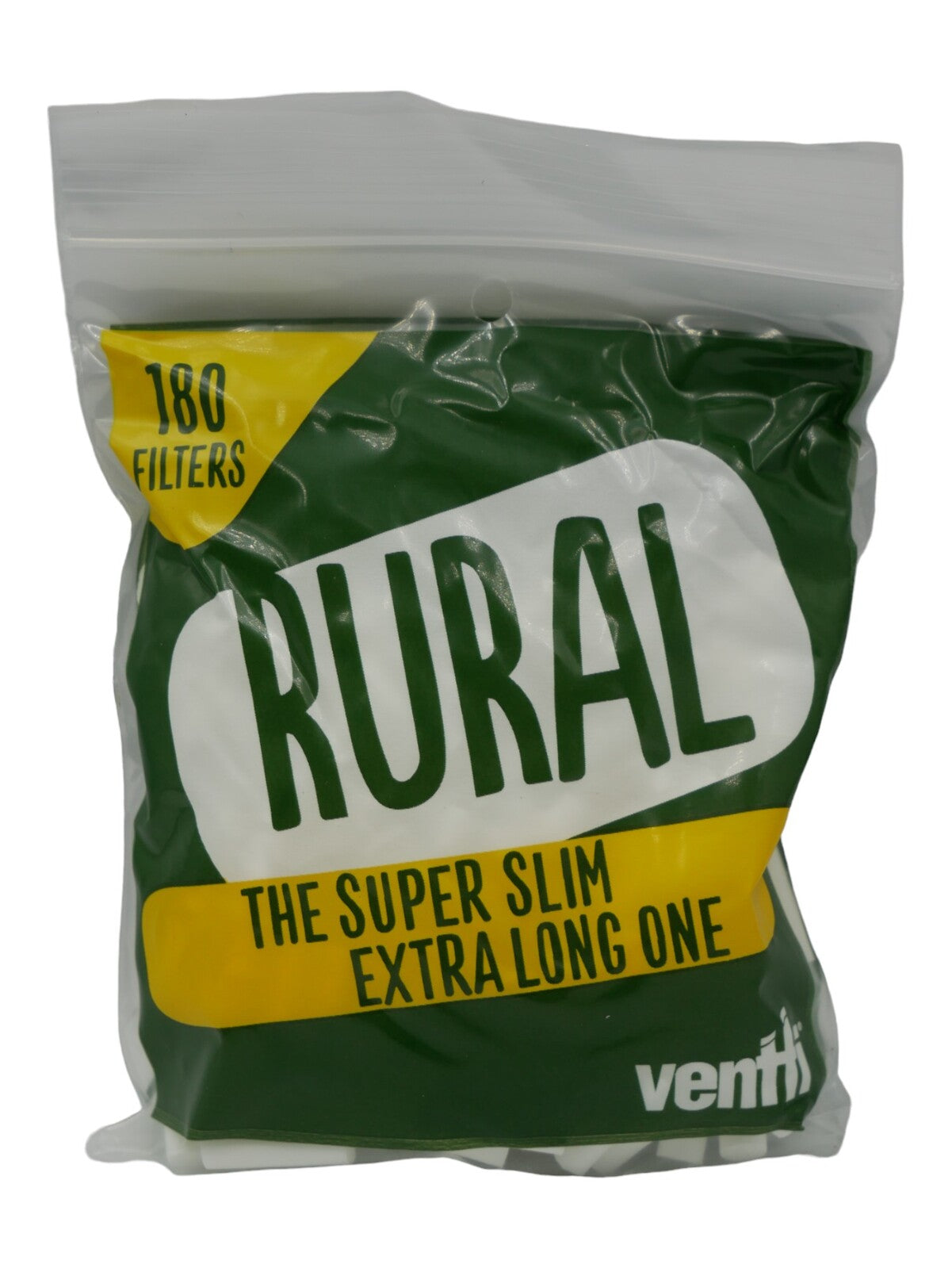 12 Packs Ventti Rural Super Slim Extra Long Filters (180 Tips Per Bag)