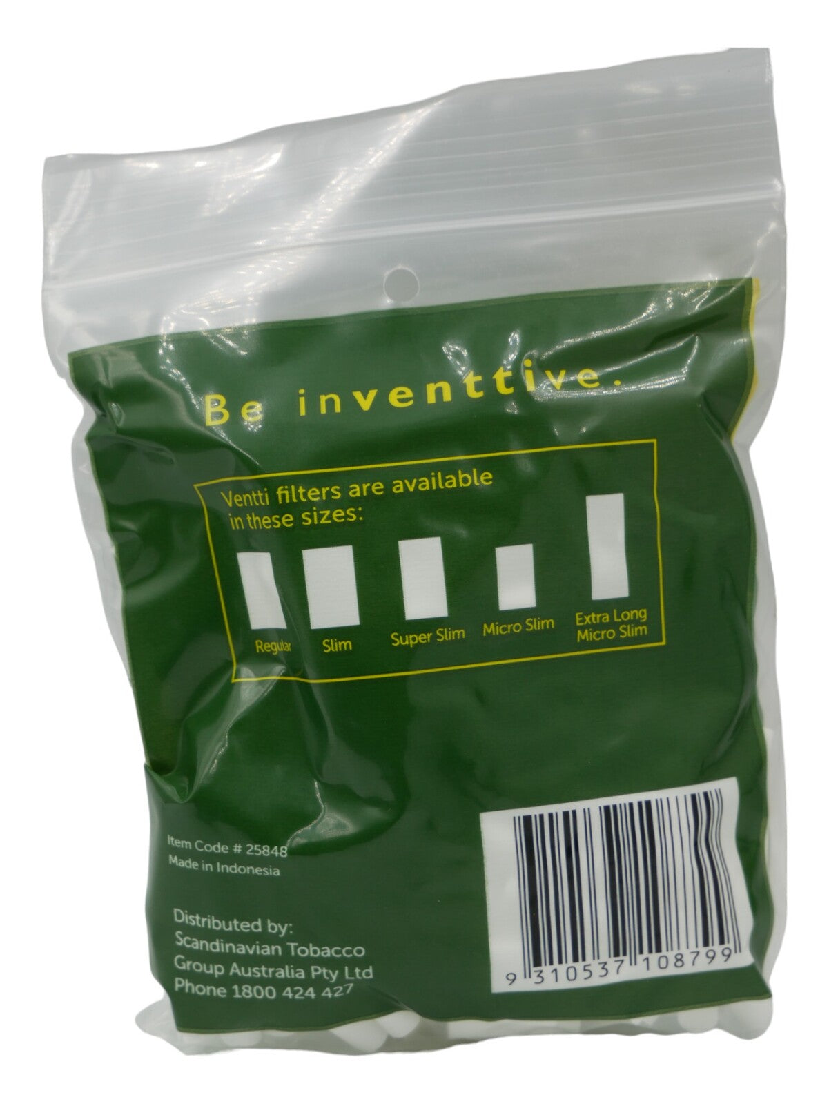 12 Packs Ventti Rural Super Slim Extra Long Filters (180 Tips Per Bag)