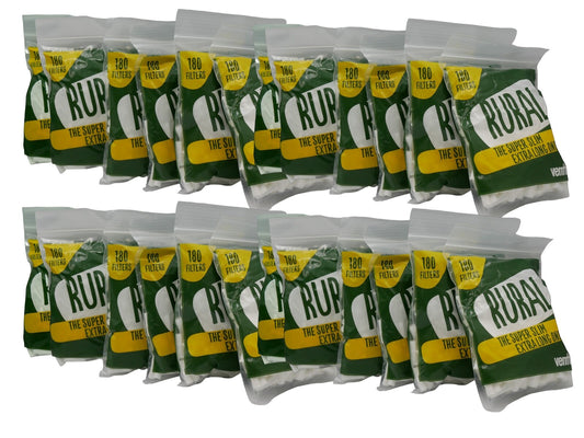 24 Packs Ventti Rural Super Slim Extra Long Filters (180 Tips Per Bag)