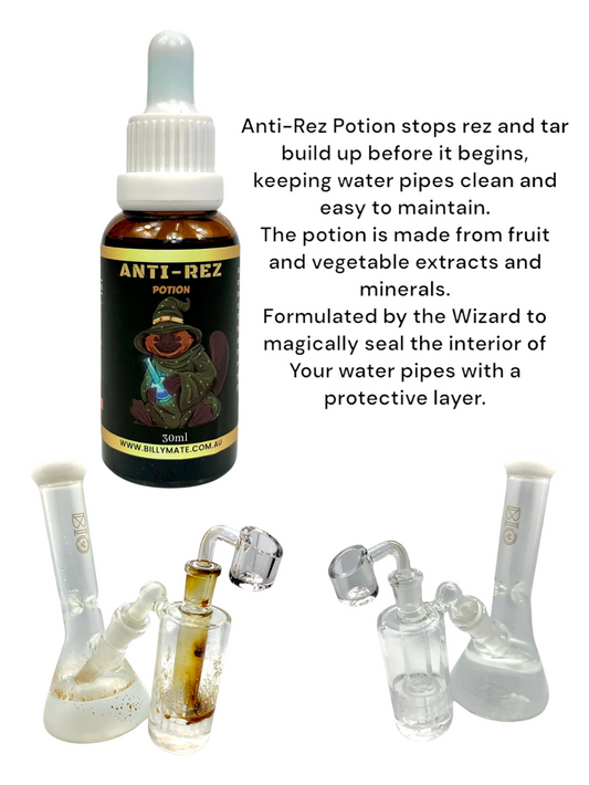 Anti-Rez Potion 30ml Veg Concentrate Prevents Build-Up for Water Pipes Bong Cleaner