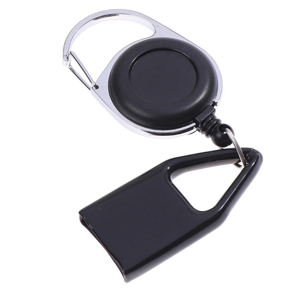 Retractable Lighter Leash Clip Keychain Holder - Large Maxi Bic