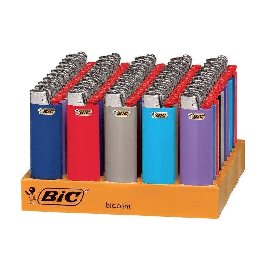 2 x 50x BIC Maxi Lighters Display Box J26 Various Colour (100 total)