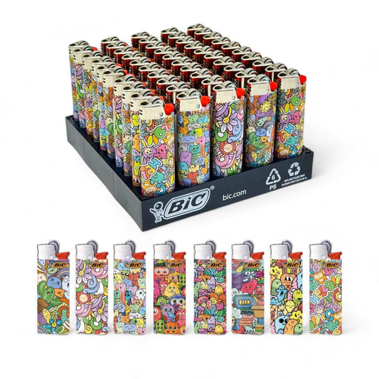 50x BIC Maxi Crazy World Lighters