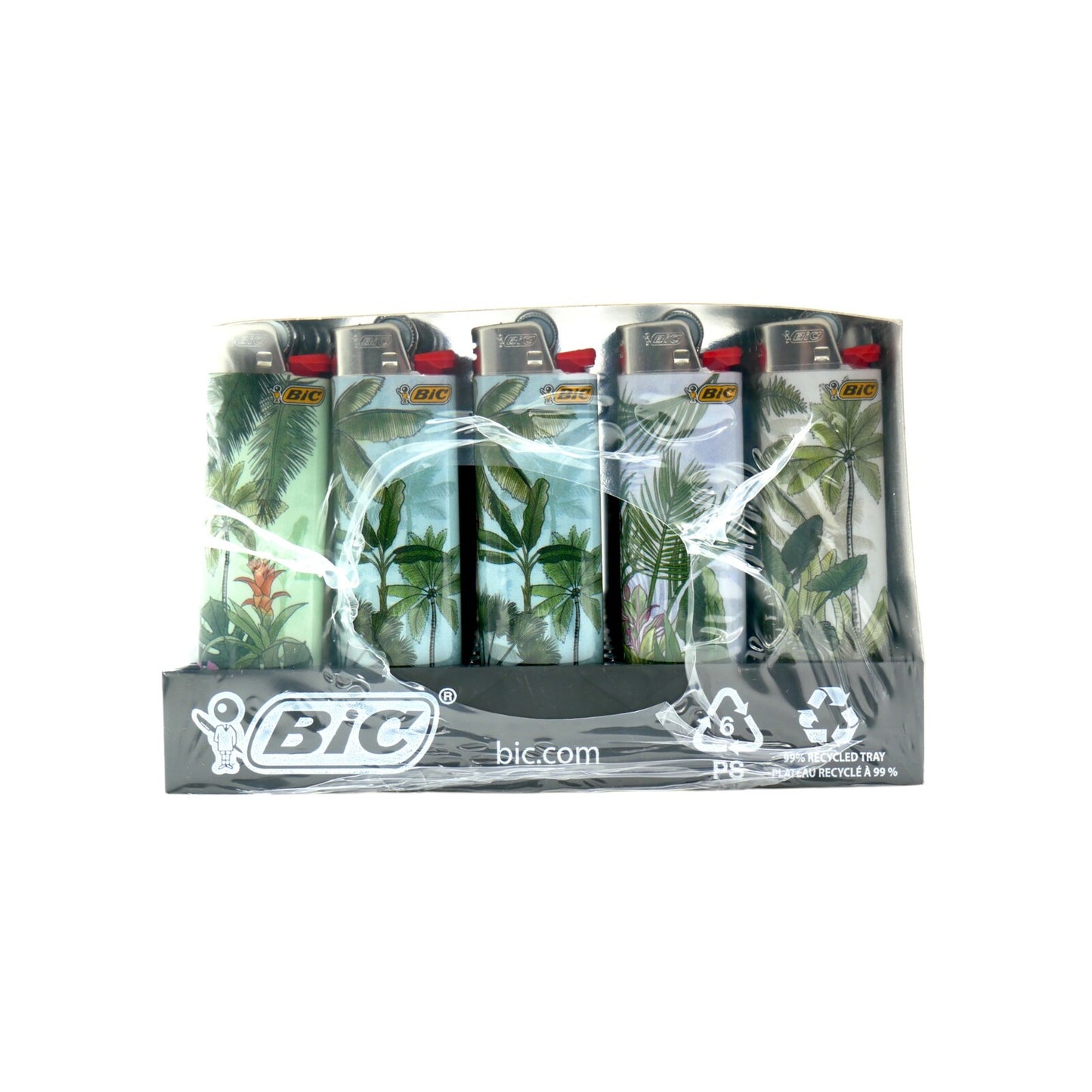 50x BIC Maxi Jungle Trees design pictire Lighters Box J26