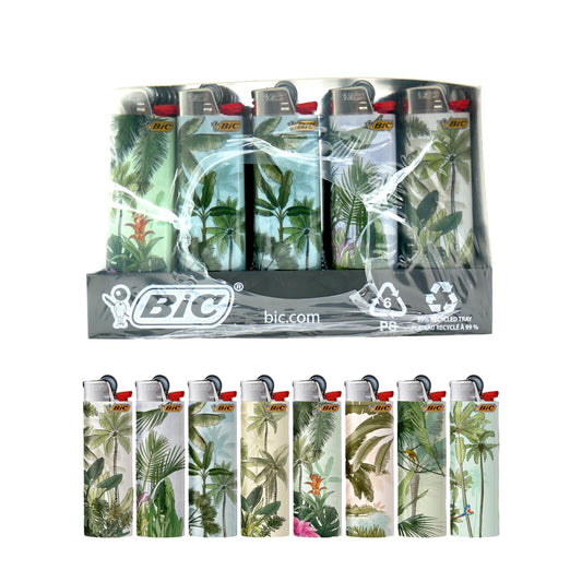 50x BIC Maxi Jungle Trees design pictire Lighters Box J26