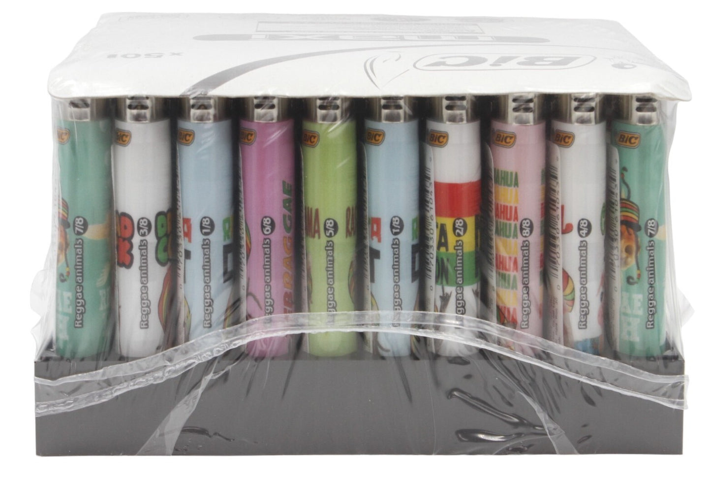 50x BIC Maxi Reggae Dogs Lighters