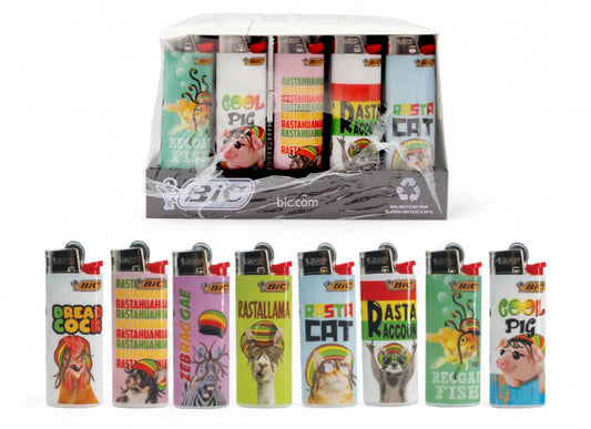 50x BIC Maxi Reggae Dogs Lighters