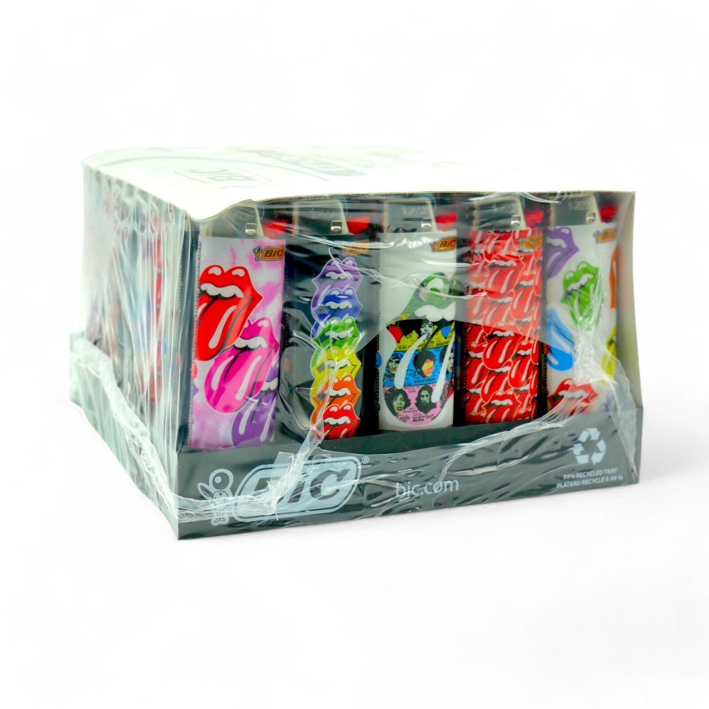 50x BIC Maxi Lighters Rolling Stones Limited Edition J26 Lips Bulk Box