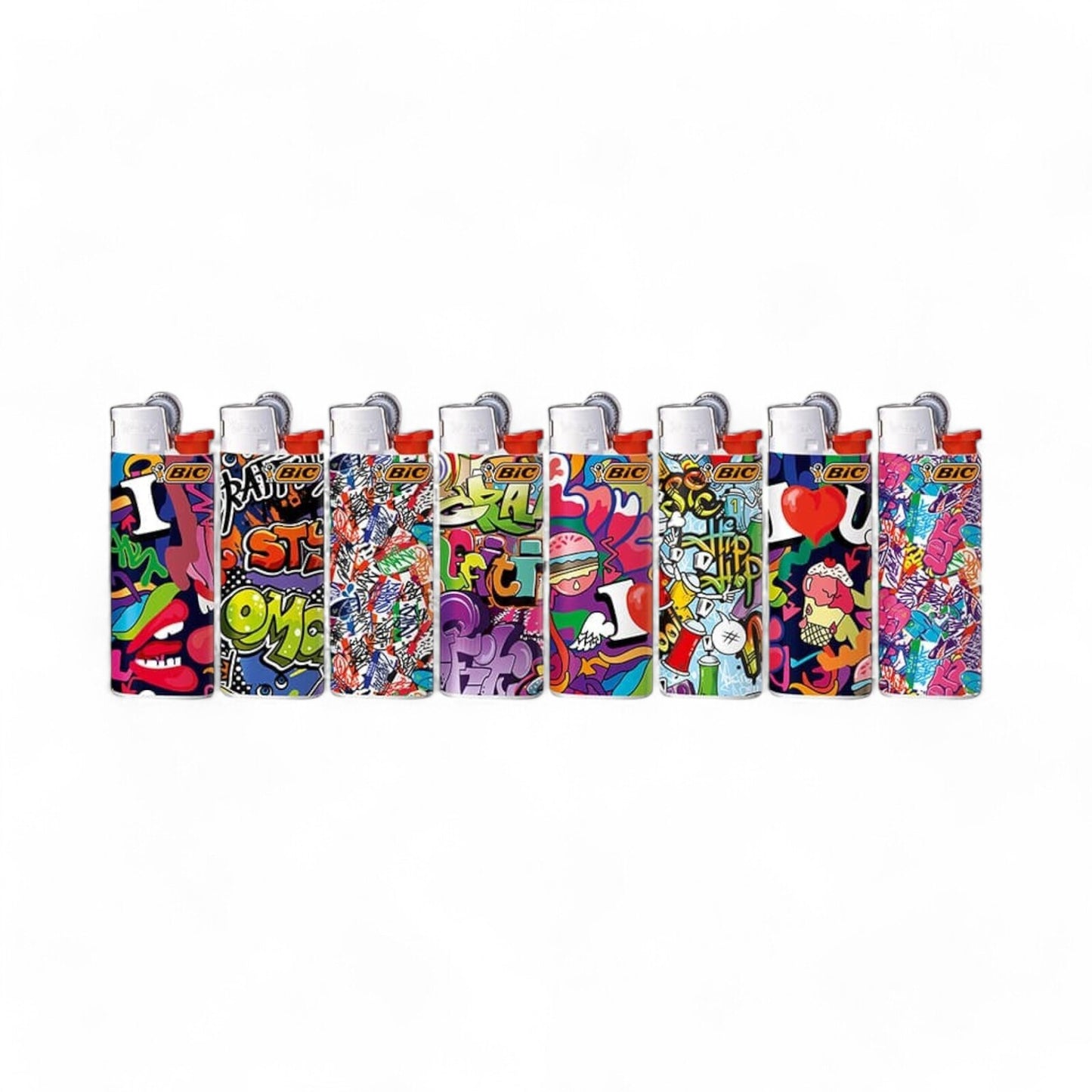 50x BIC Maxi Lighters  Graffiti Street Art Edition (J26)  Bulk Box