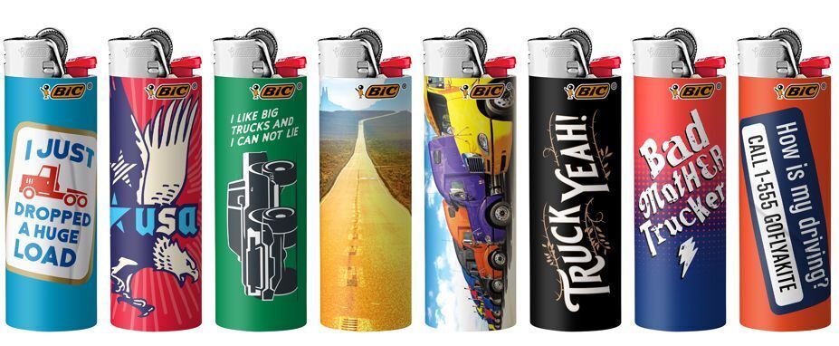 50x BIC Maxi Truck Design Lighters