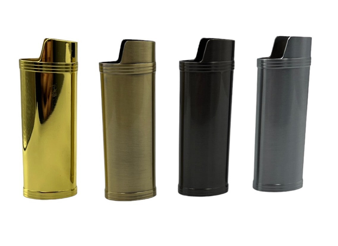 4-Pack Metal Lighter Case Cover Sleeve For BIC Maxi Lighter