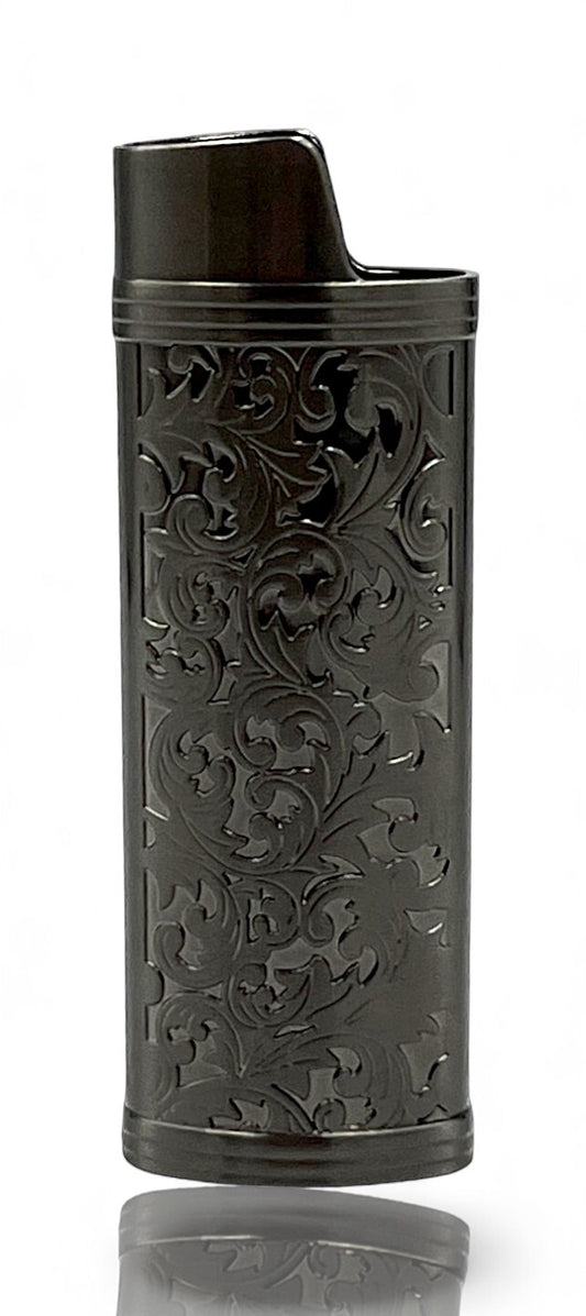 Black Metal Lighter Case Cover Sleeve For BIC Large Lighter