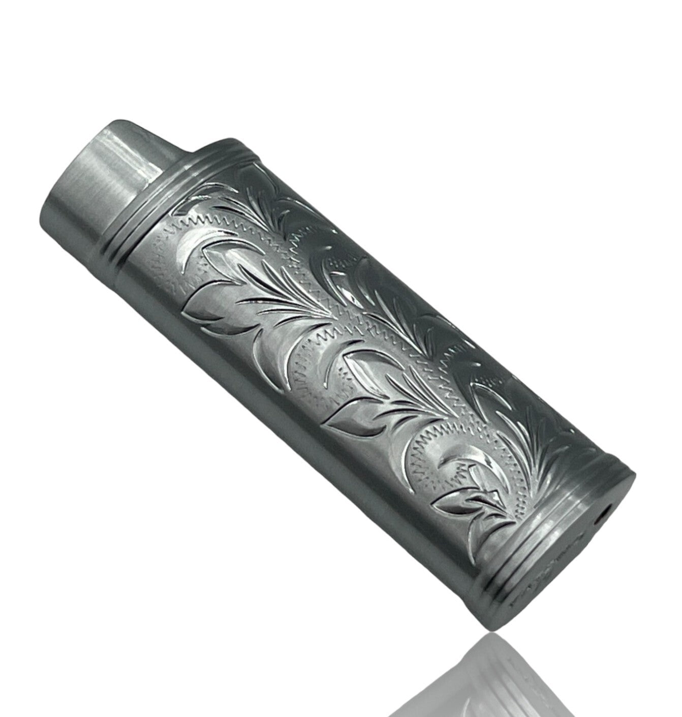 Silver Metal Lighter Case Cover Sleeve For BIC Large Lighter