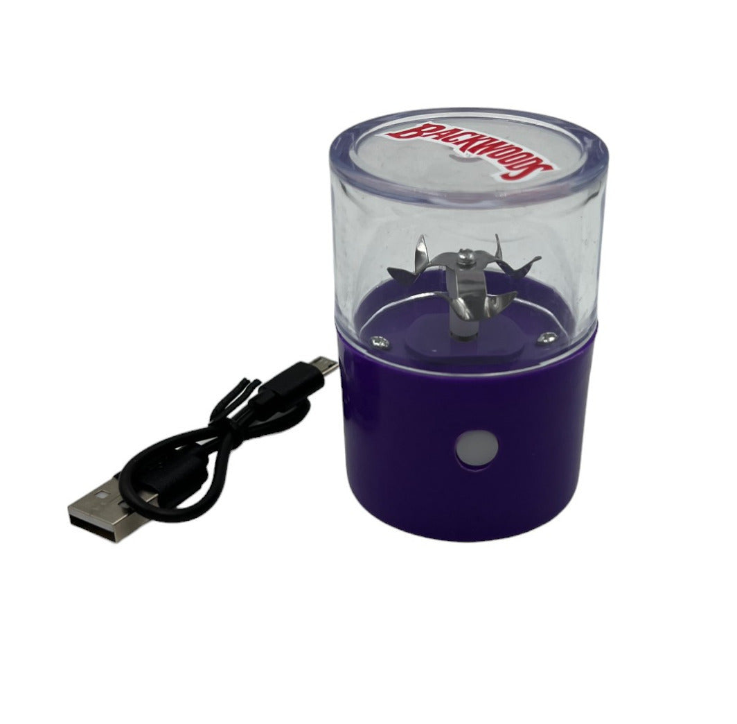 Blue or Purple USB Rechargeable Electric Herb and Tobacco Grinder