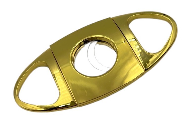 Gold Double Steel Blade Cigar Cutter