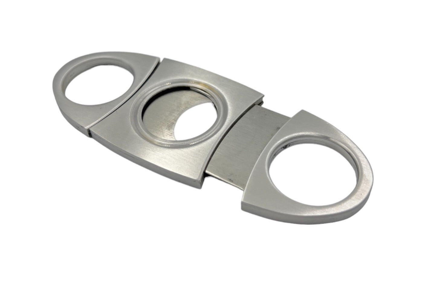 Silver Double Steel Blade Cigar Cutter