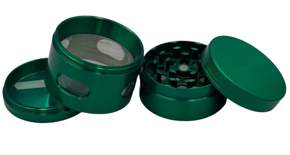 Green Herb Grinder 4-Layer Spice Tobacco Metal Crusher