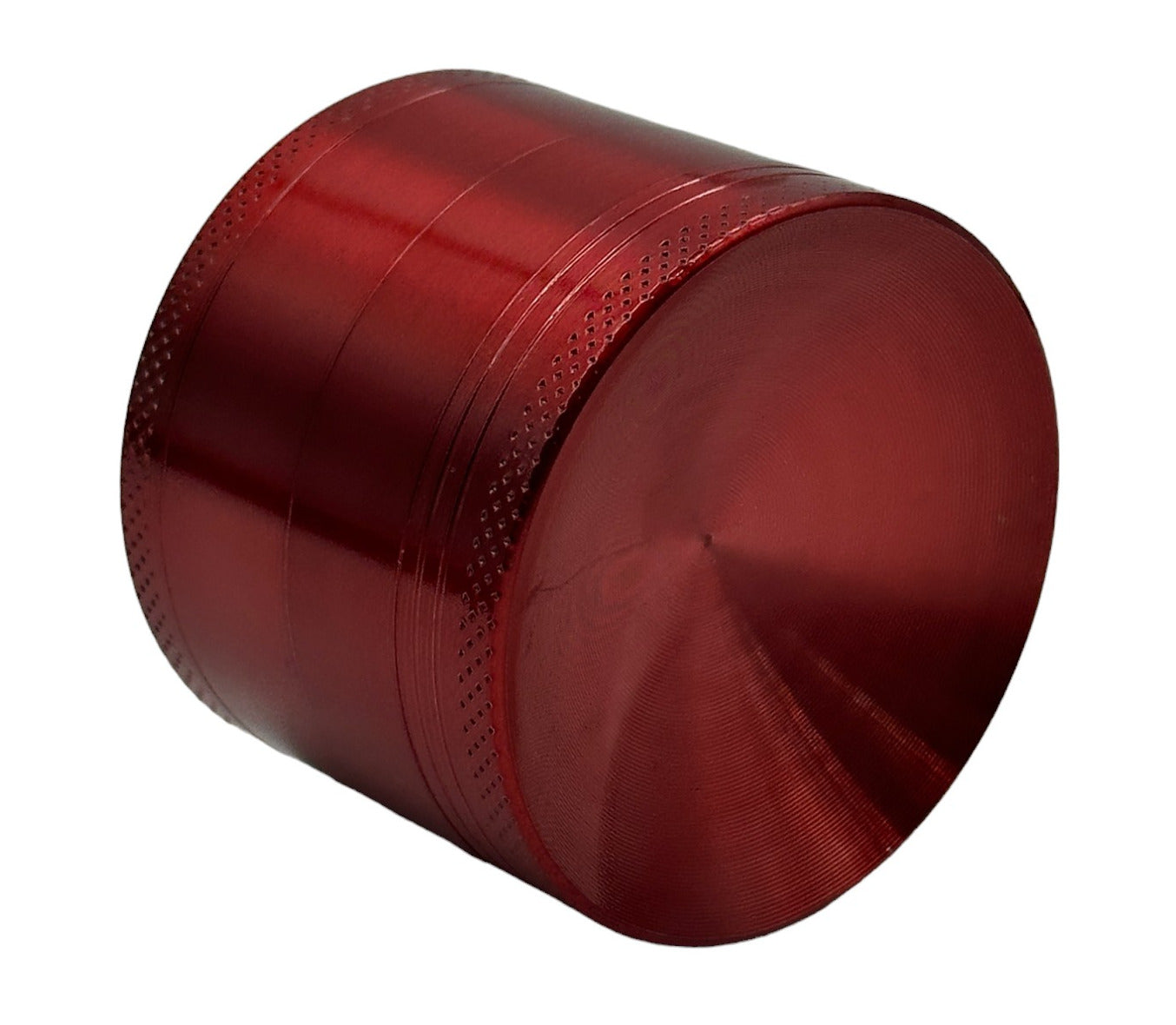 5cm Red Curved Herb Grinder 4 Layers