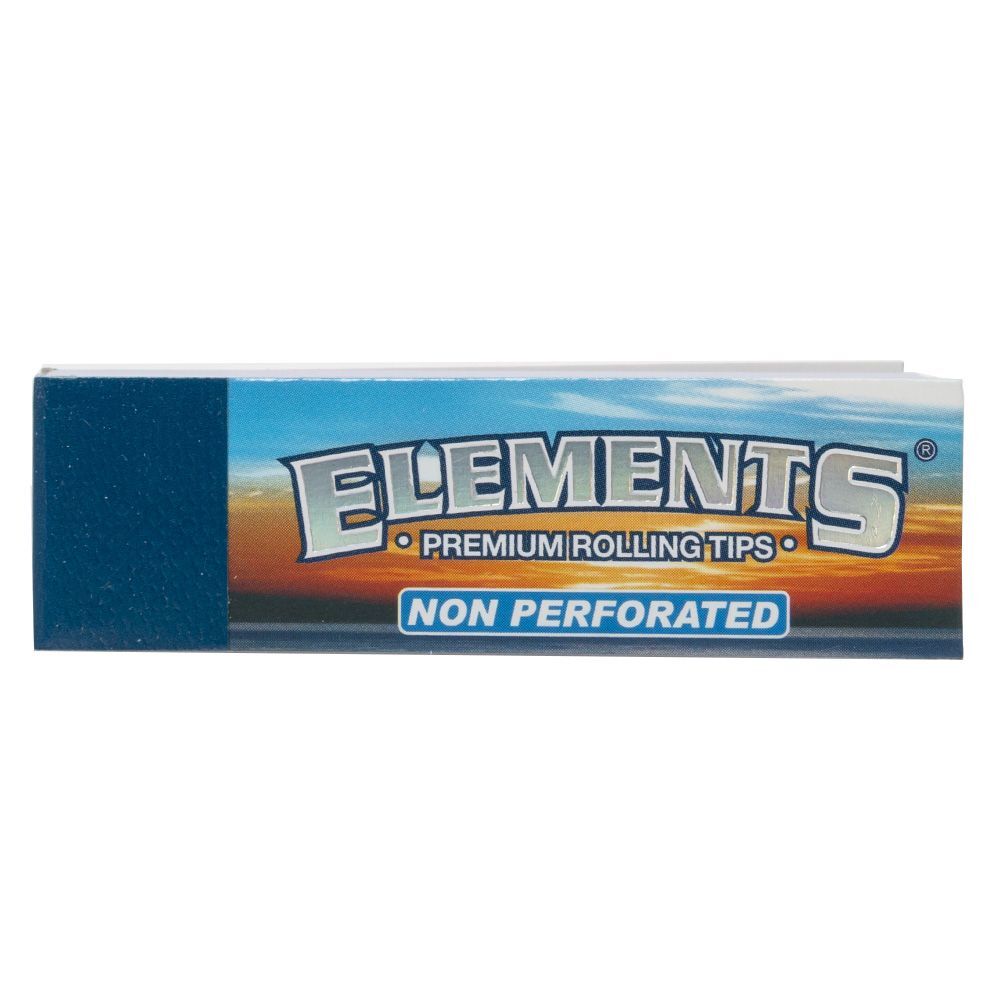 Elements Natural Non-Perforated Filter Tips 50 Tips Per Book