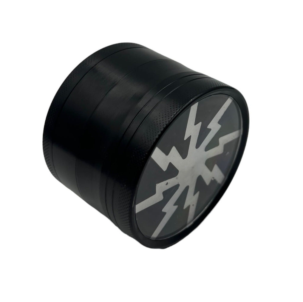 6cm Black Herb Grinder 4 Layers Metal Crusher