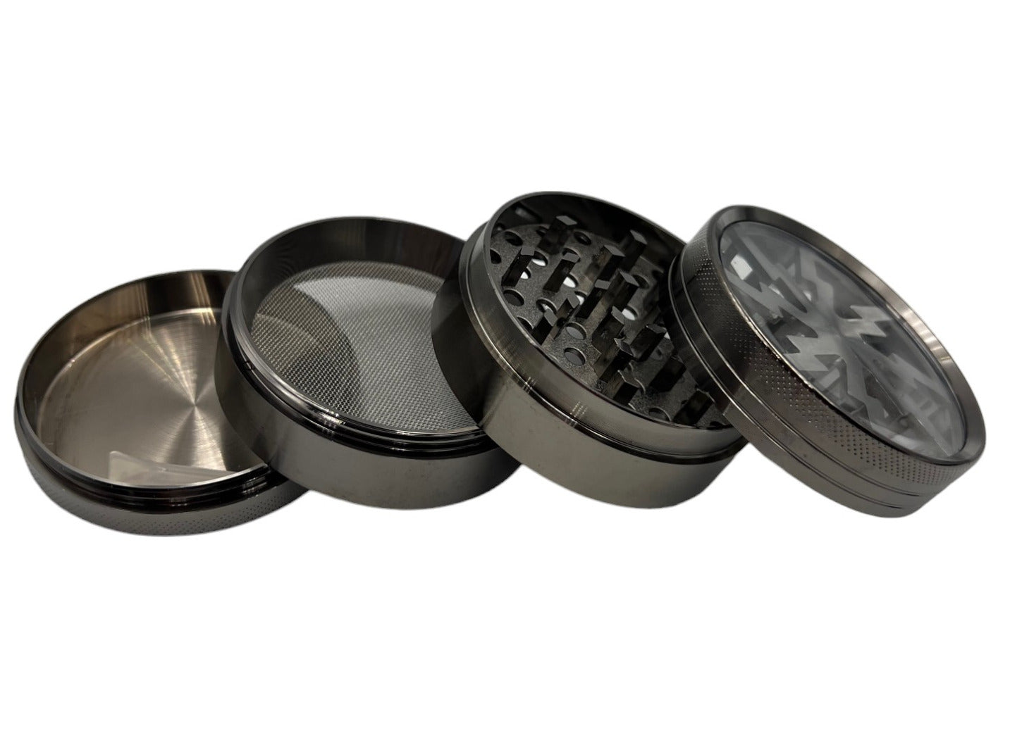 6cm Charcoal Herb Grinder 4 Layers Metal Crusher