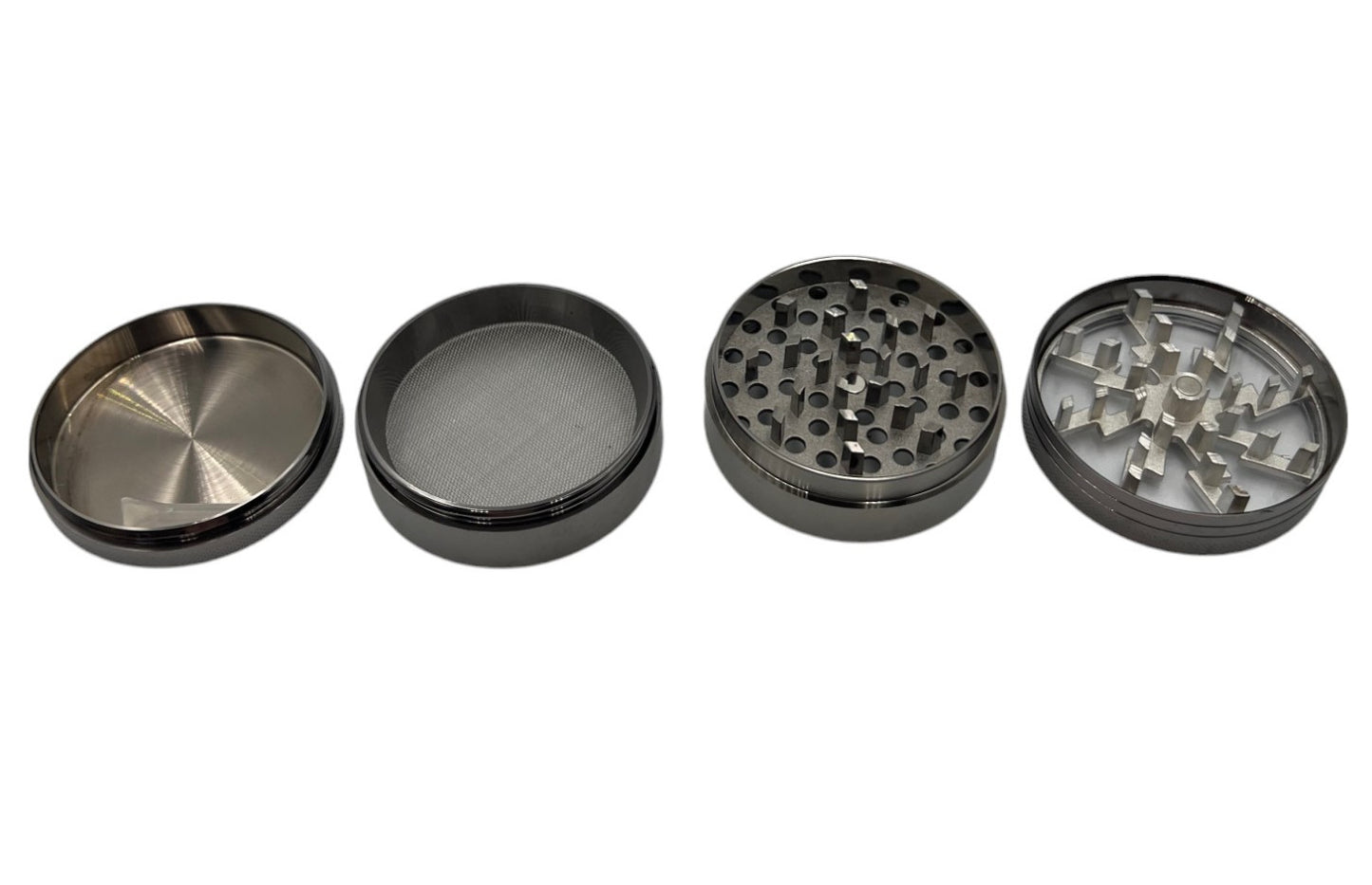 6cm Charcoal Herb Grinder 4 Layers Metal Crusher