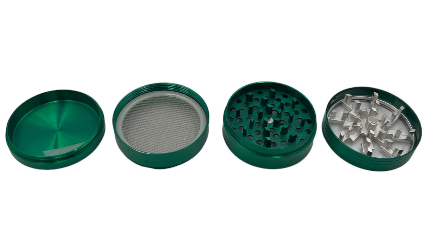 6cm Green Herb Grinder 4 Layers Metal Crusher