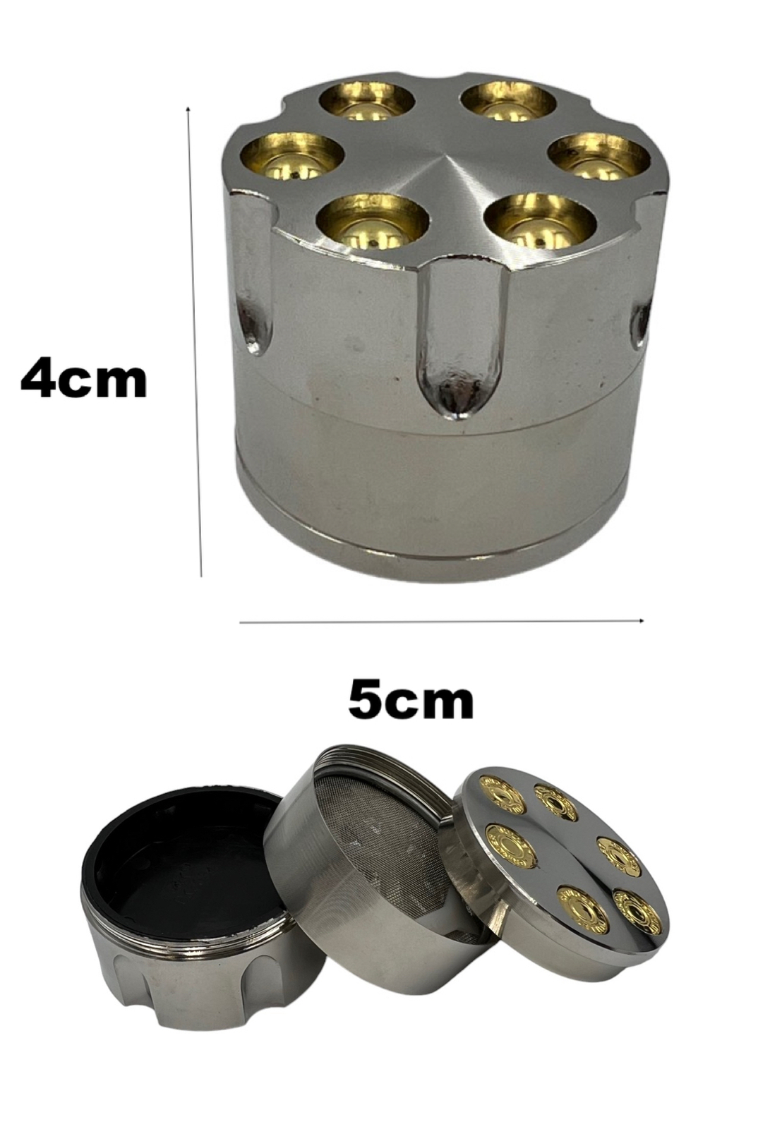 Barrel Herb Grinder 3 Layers Metal Crusher