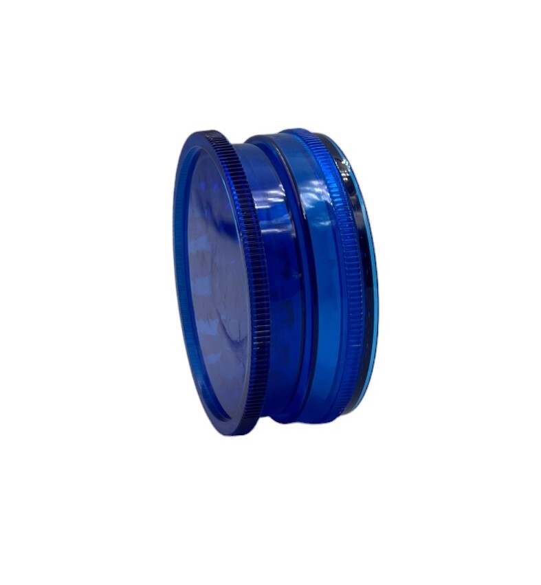 5.5cm 3-Layer Acrylic Manual Herb Tobacco Grinder - Blue