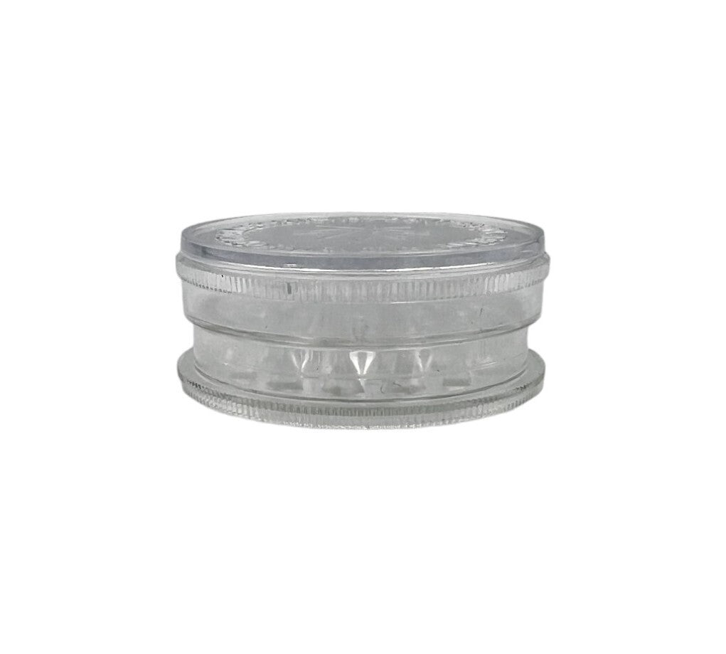 5.5cm Acrylic Manual Herb Tobacco Grinder - Clear