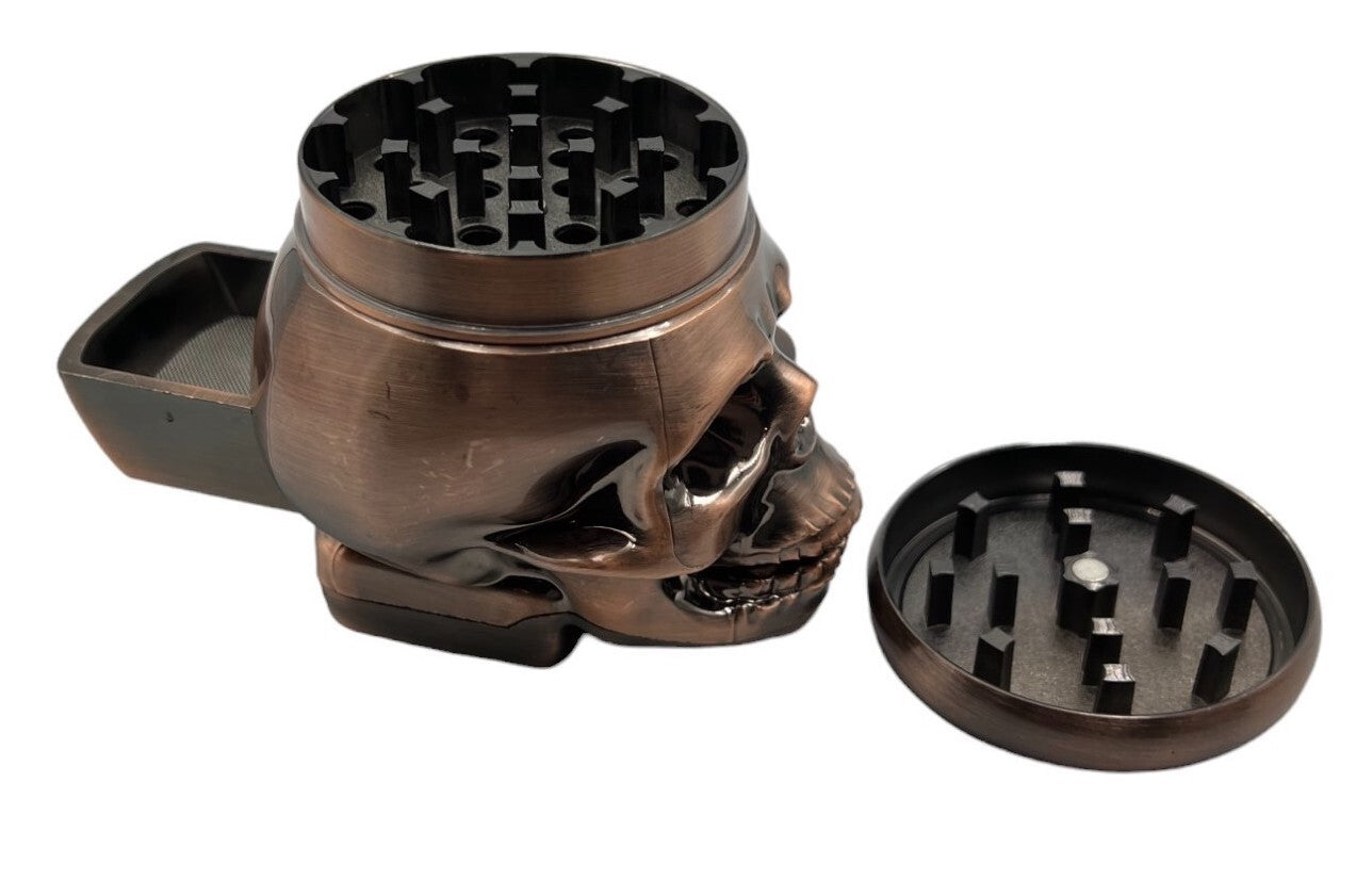 4-Pack 7cm Skull Herb Grinder 4 Layers Metal Crusher